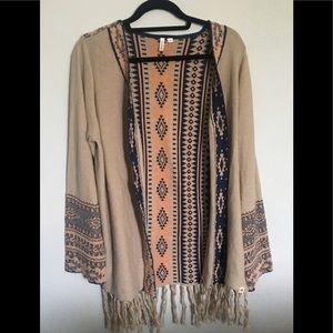 Rip Curl Tribal Fringe Sweater